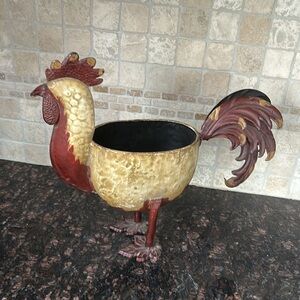 Metal Rooster Mail / Napkin Holder